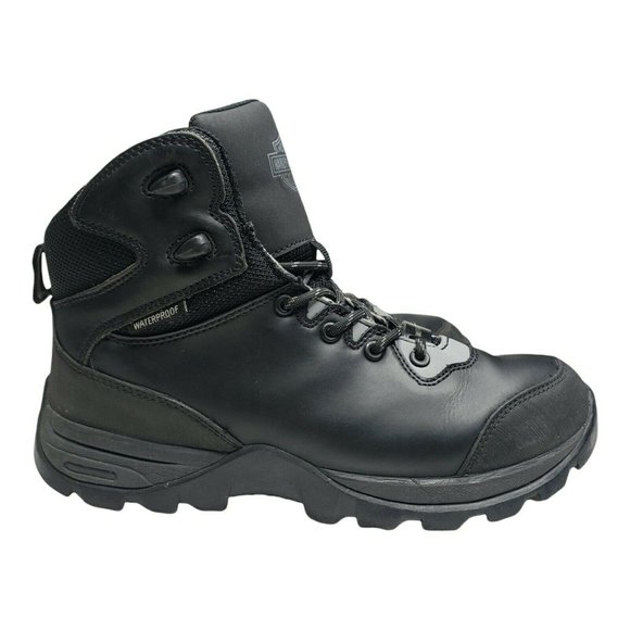 Harley-Davidson M 7 Benham Waterproof Black/Grey Boots Safety Toe Caps Unisex main image 4